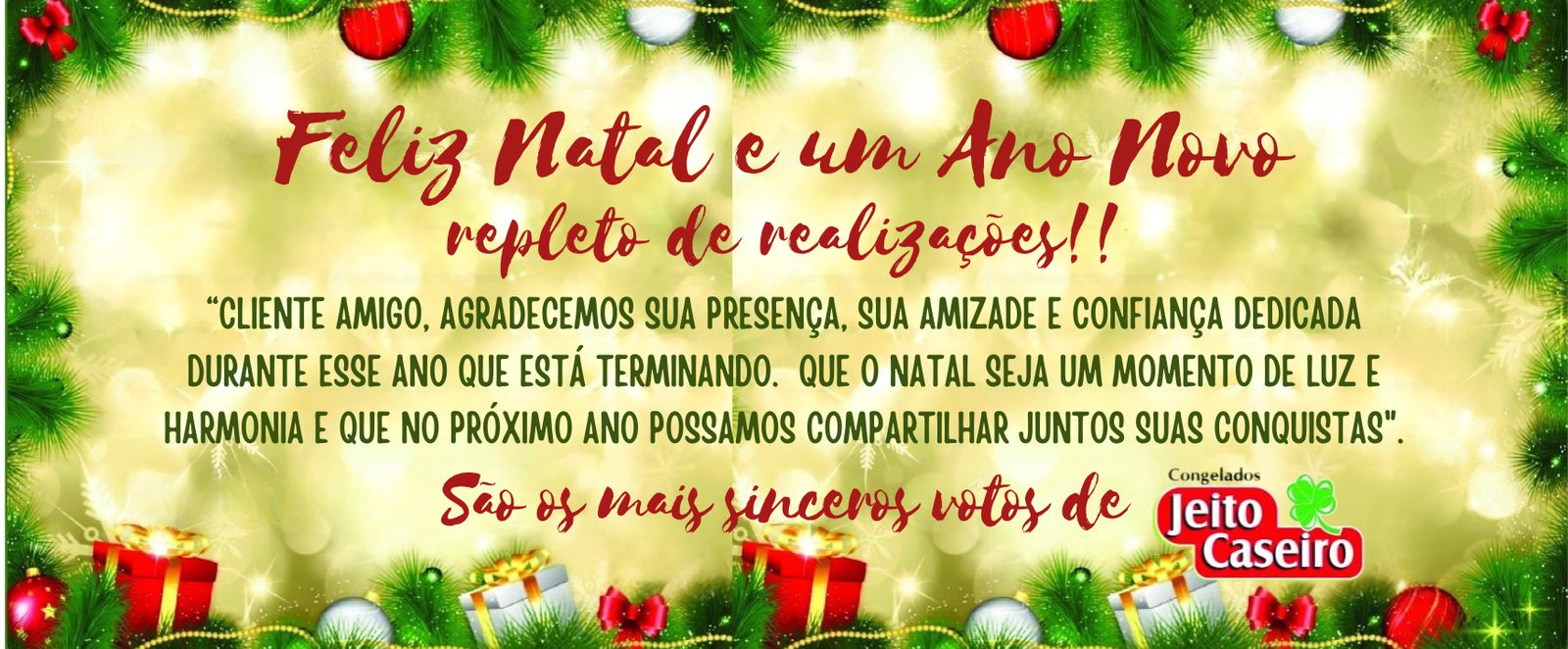 Feliz Natal Jeito Caseiro